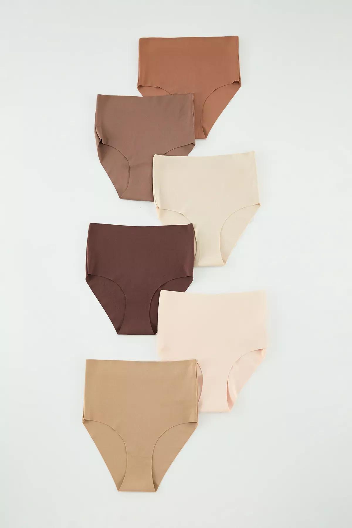 Brown Multicolour Panties, Set of 6, Brown-Multicolor, large image number 6
