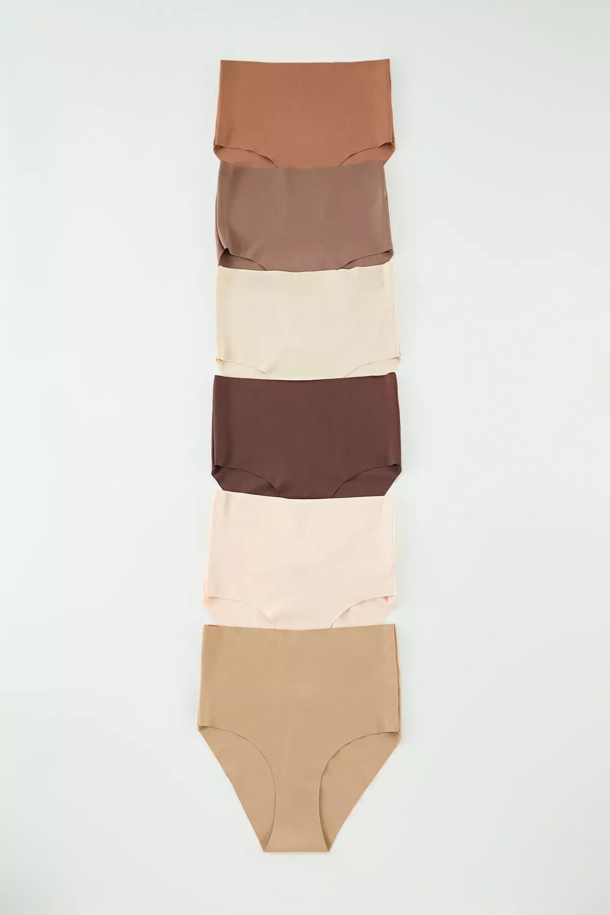 Brown Multicolour Panties, Set of 6, Brown-Multicolor, large image number 7