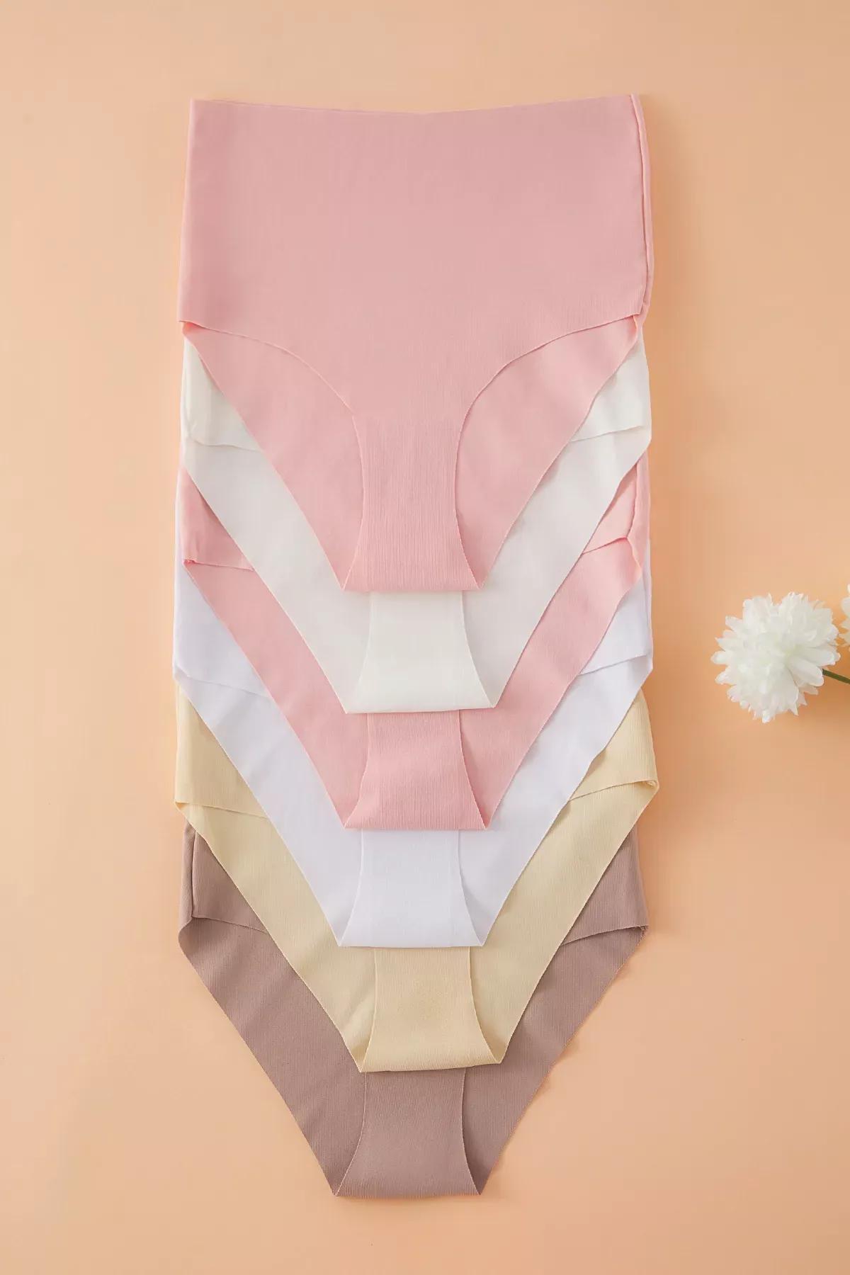 Pink-Multicolour Panties, set of 6, Pink-Multicolor, medium