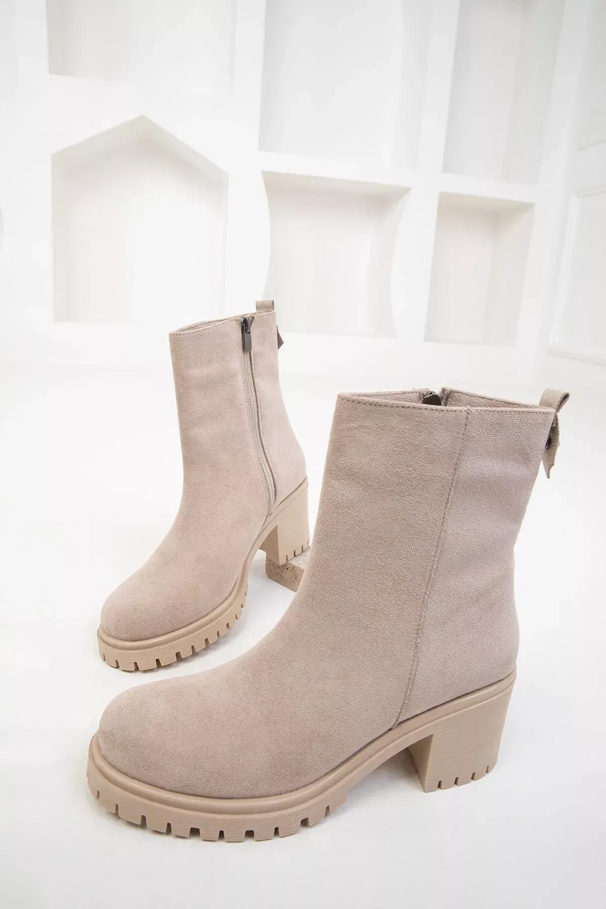 Brown Suede Boots, C101_4440, large image number 1