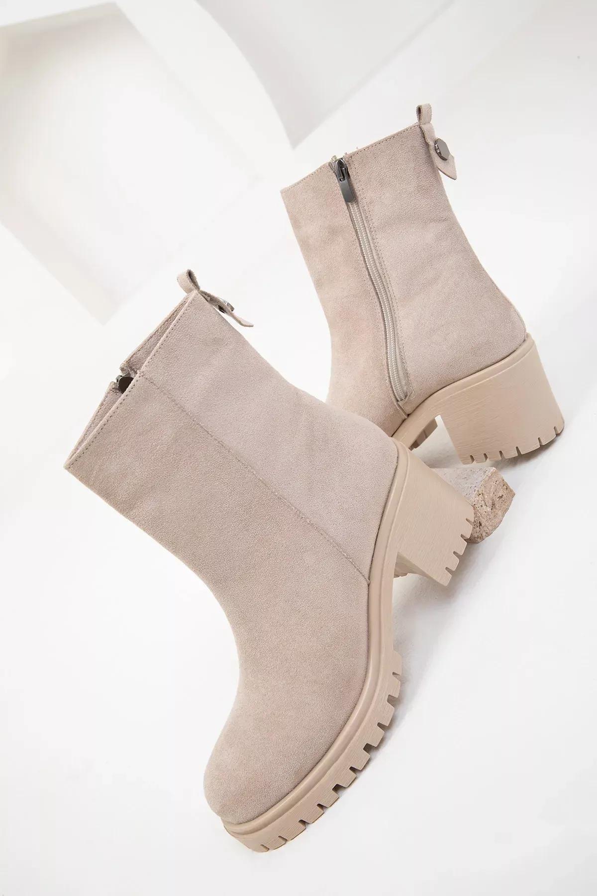 Brown Suede Boots, C101_4440, large image number 3