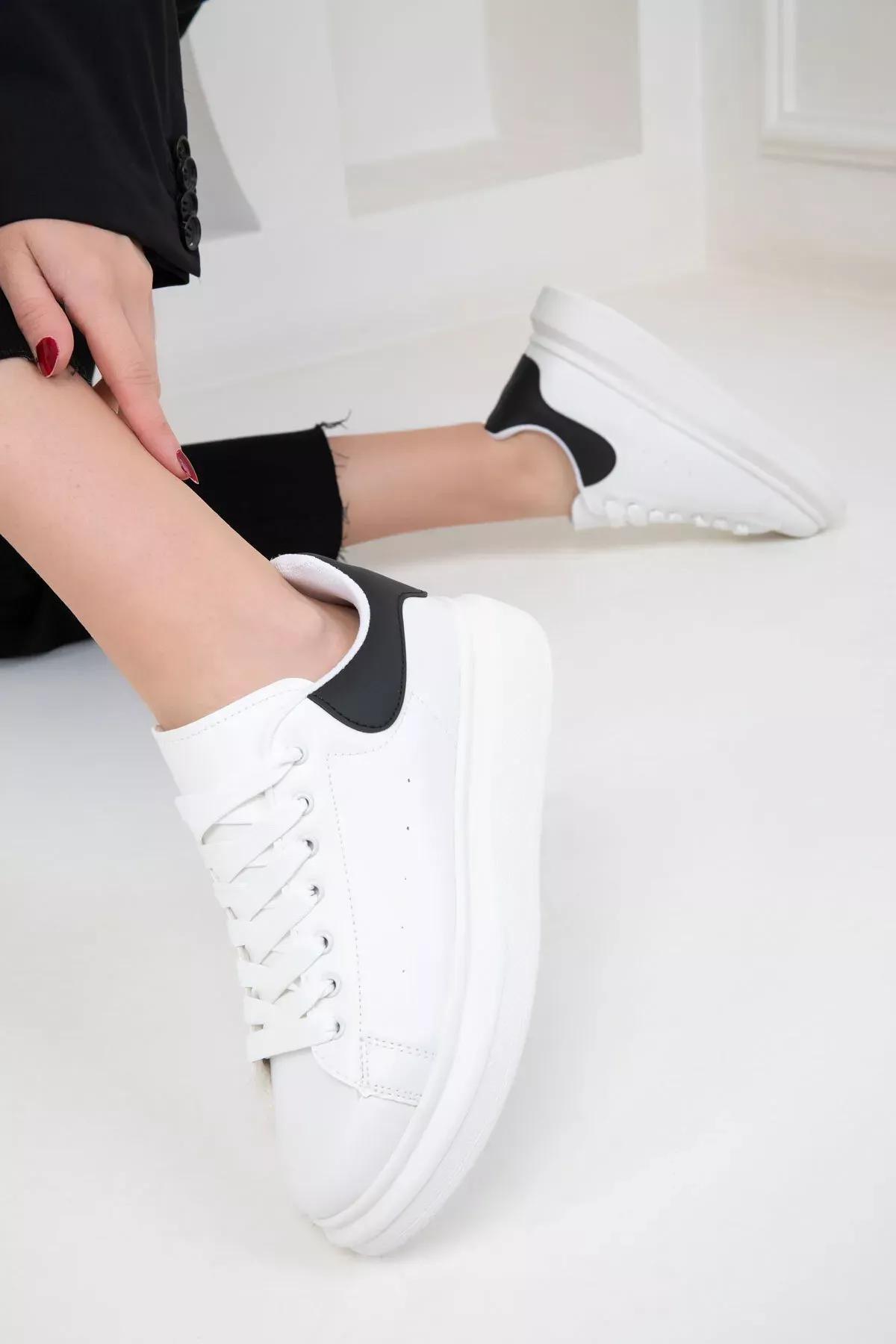 White Black Sneakers, , large image number 2