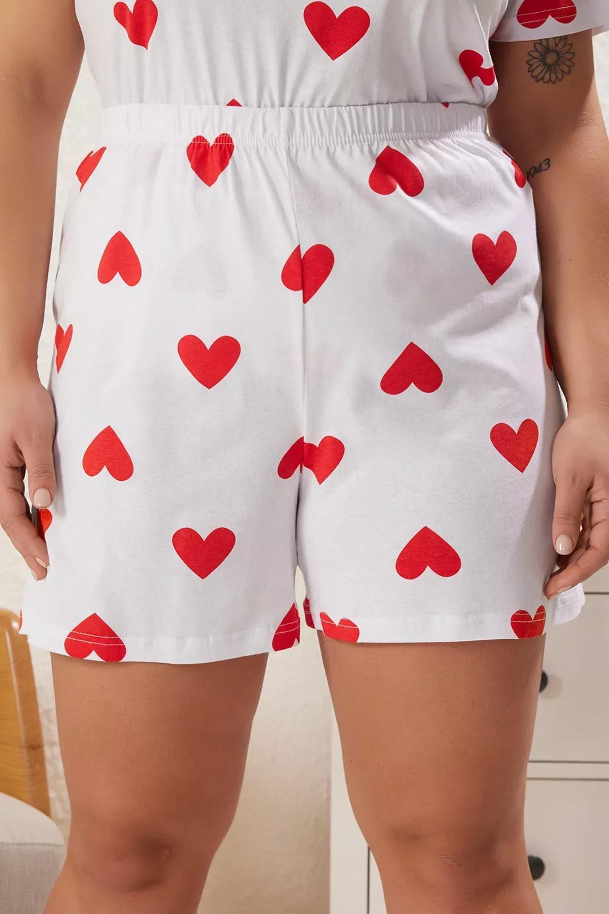 White Patterned Knitted Pyjamas Set, White, large image number 3