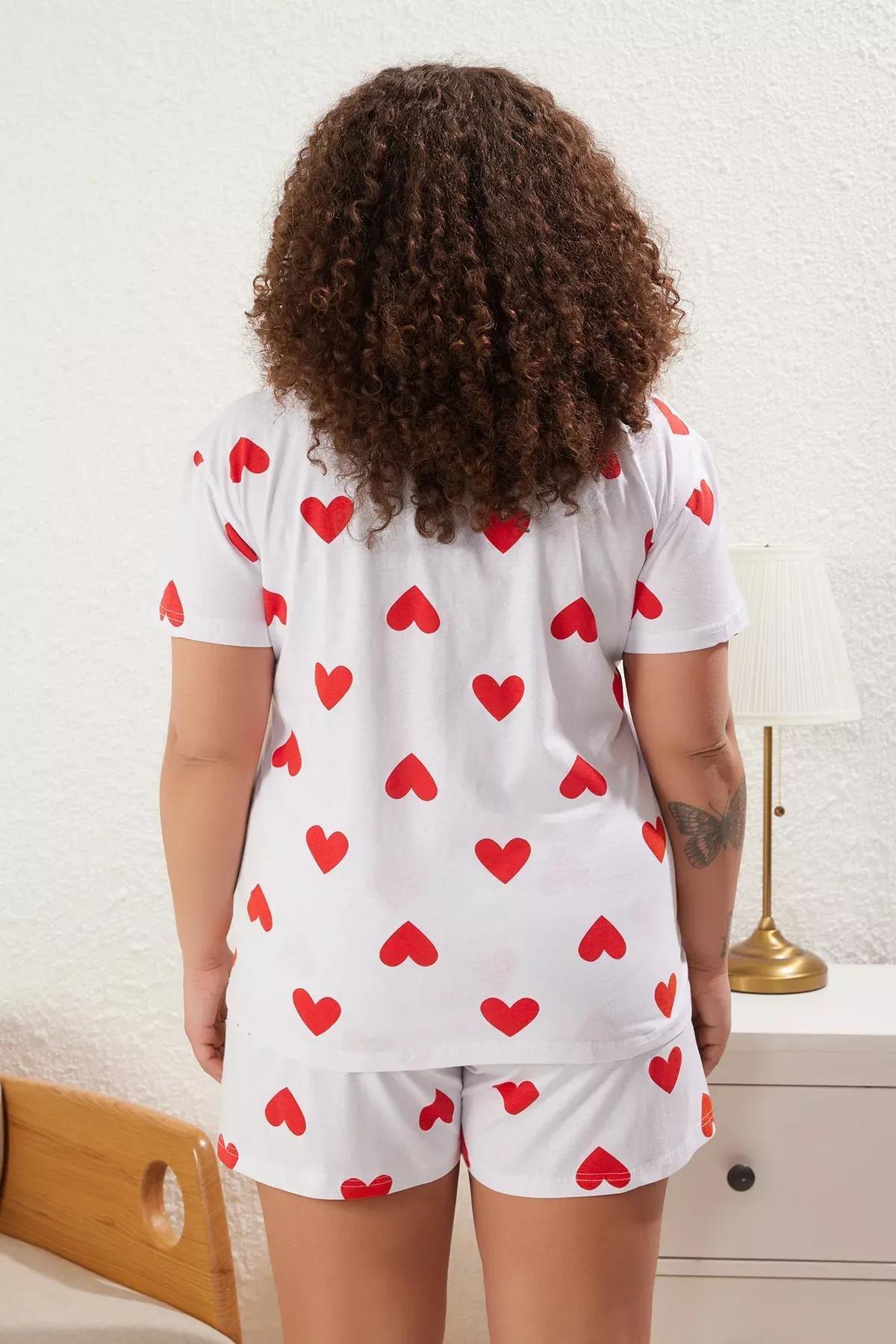White Patterned Knitted Pyjamas Set, White, large image number 4
