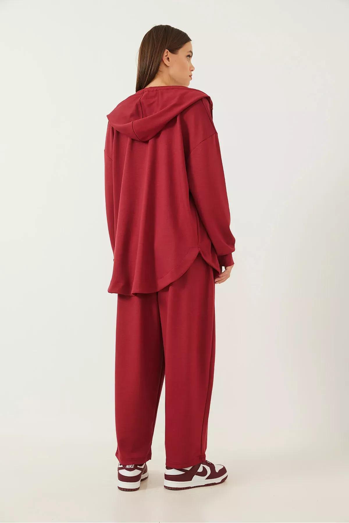 Red Zippered Bottom-Top Set, , large image number 2