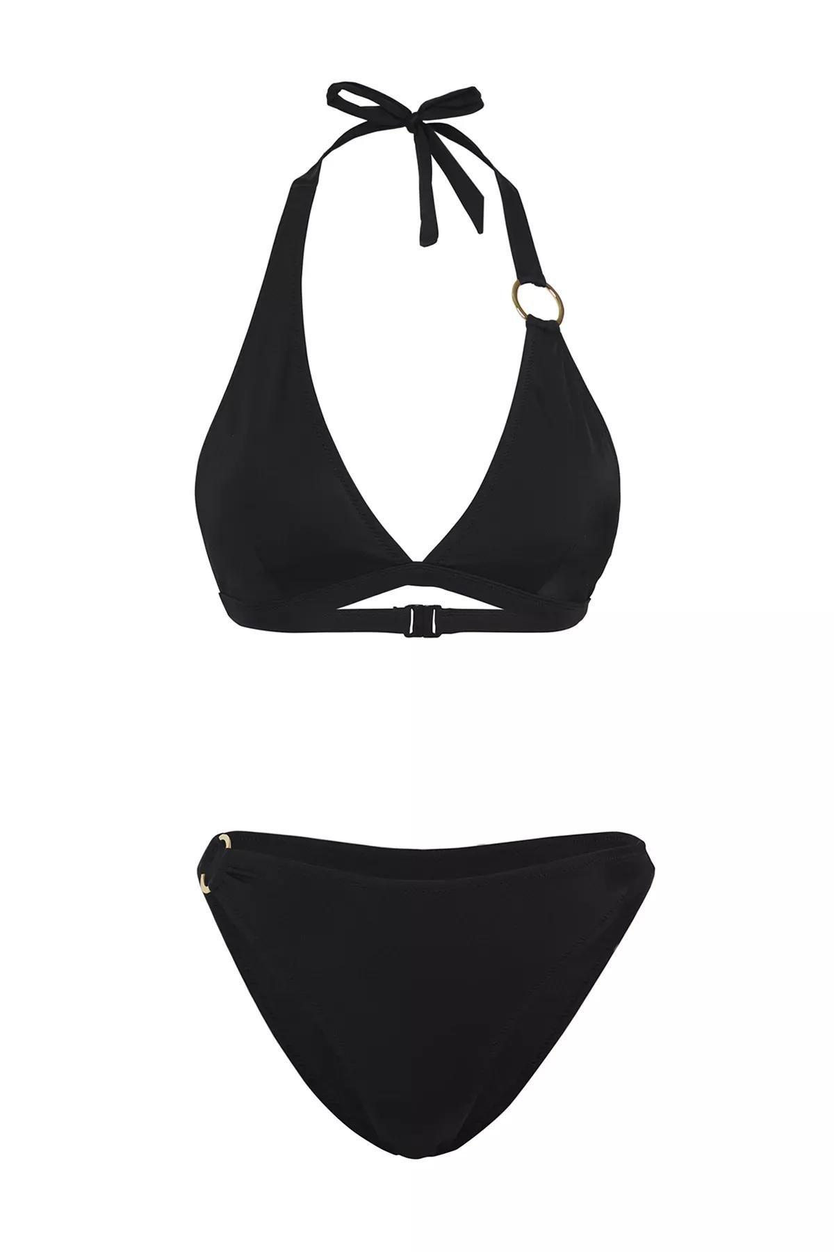 Black Triangle Accessory Bikini Set, , large image number 4