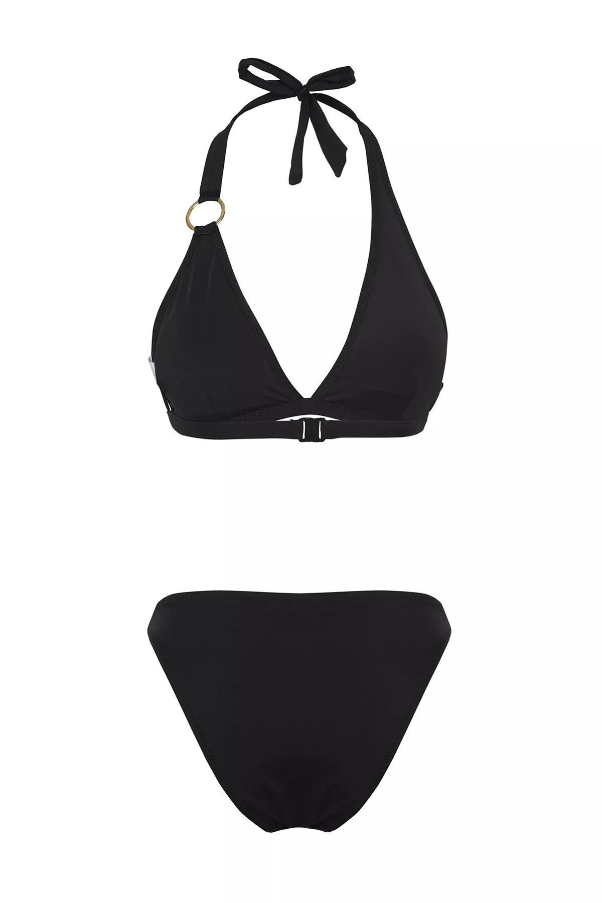 Black Triangle Accessory Bikini Set, , large image number 5