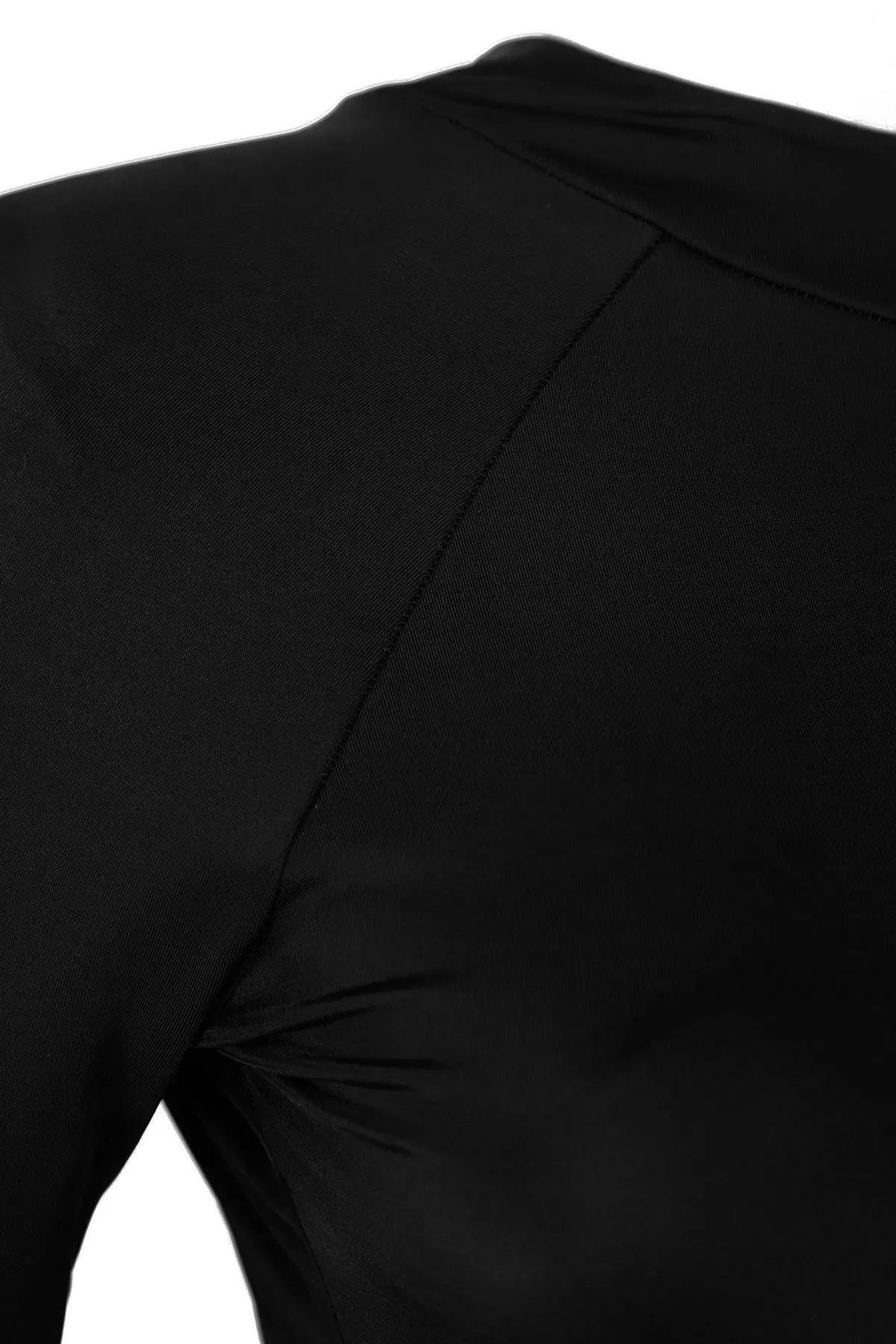 Black Surfer Backless Swimsuit, , large image number 5