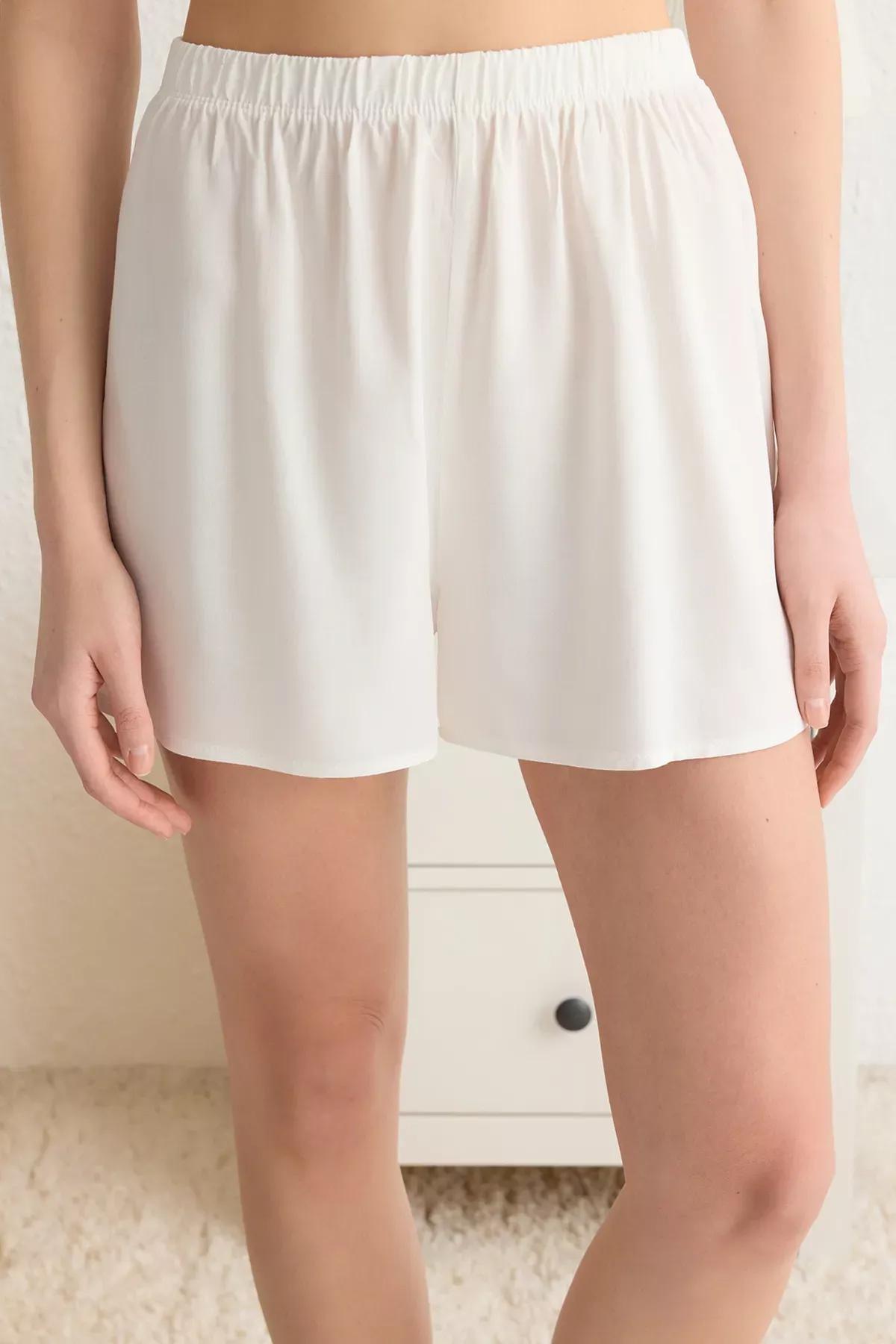 White-Multicolor Heart Piping Pajama Set (2 pcs), , large image number 3