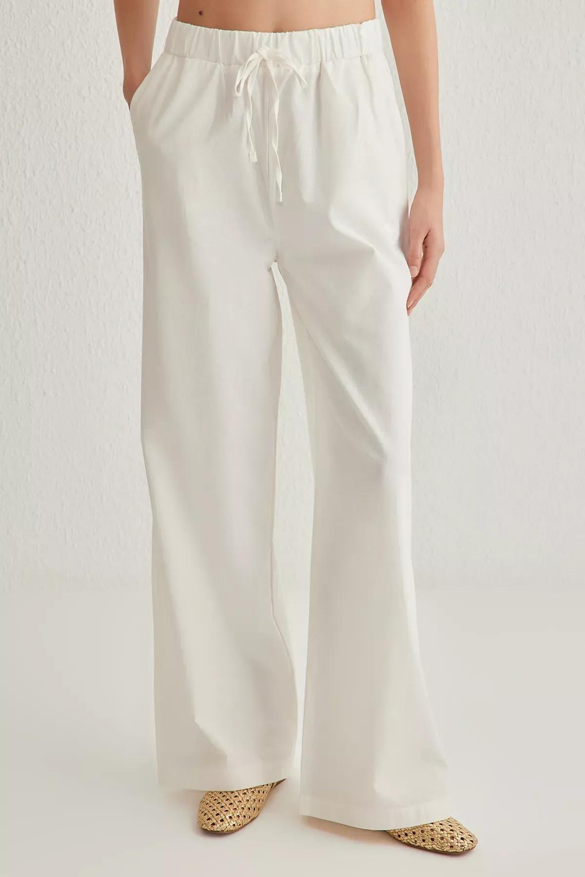 Beige Neck Tie Woven Co-Ord Set, , large image number 3