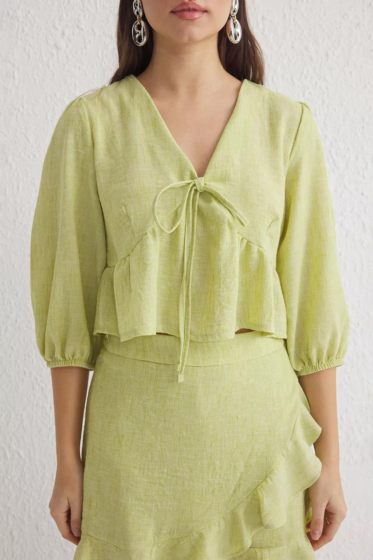 Green Woven Set, PISTACHIO GREEN, large image number 3