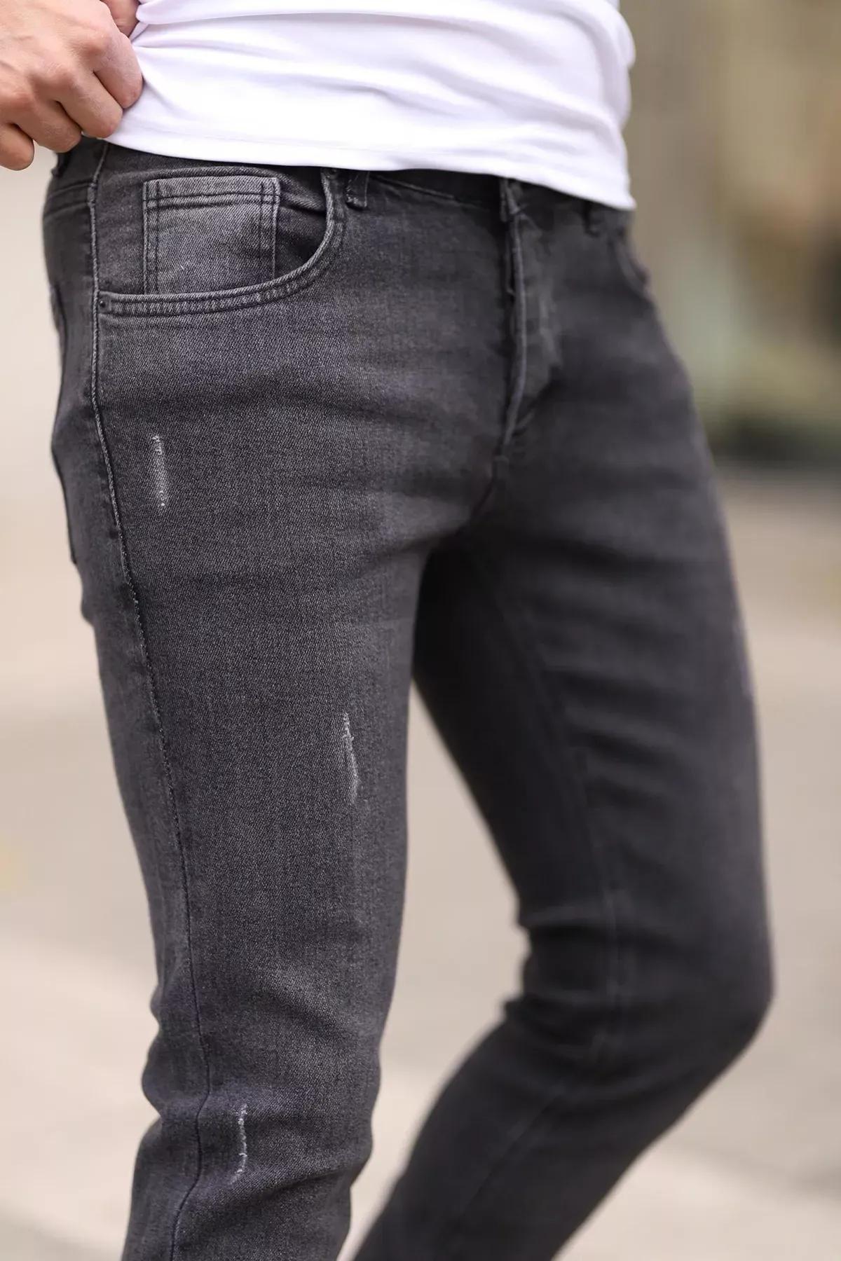 Grey Skinny Nail Jeans, Anthracite, medium