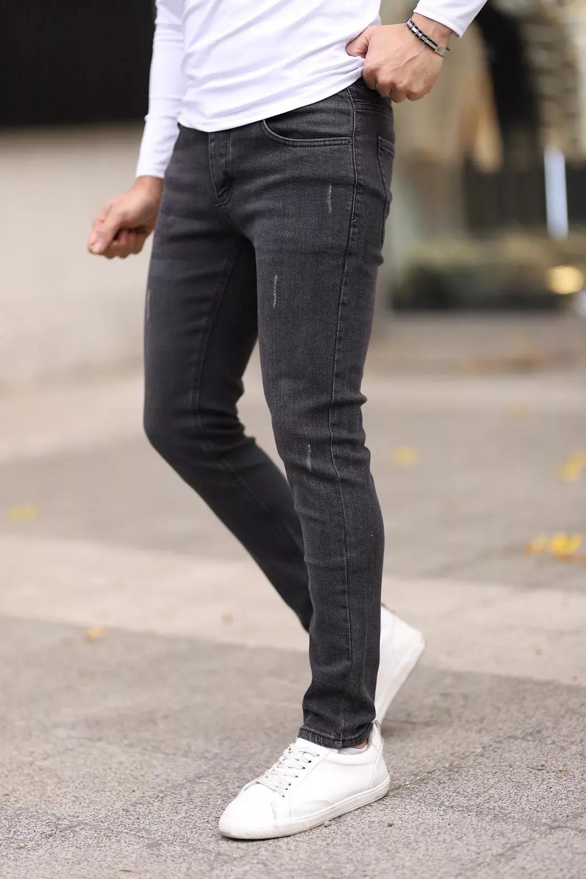Grey Skinny Nail Jeans, , large image number 4