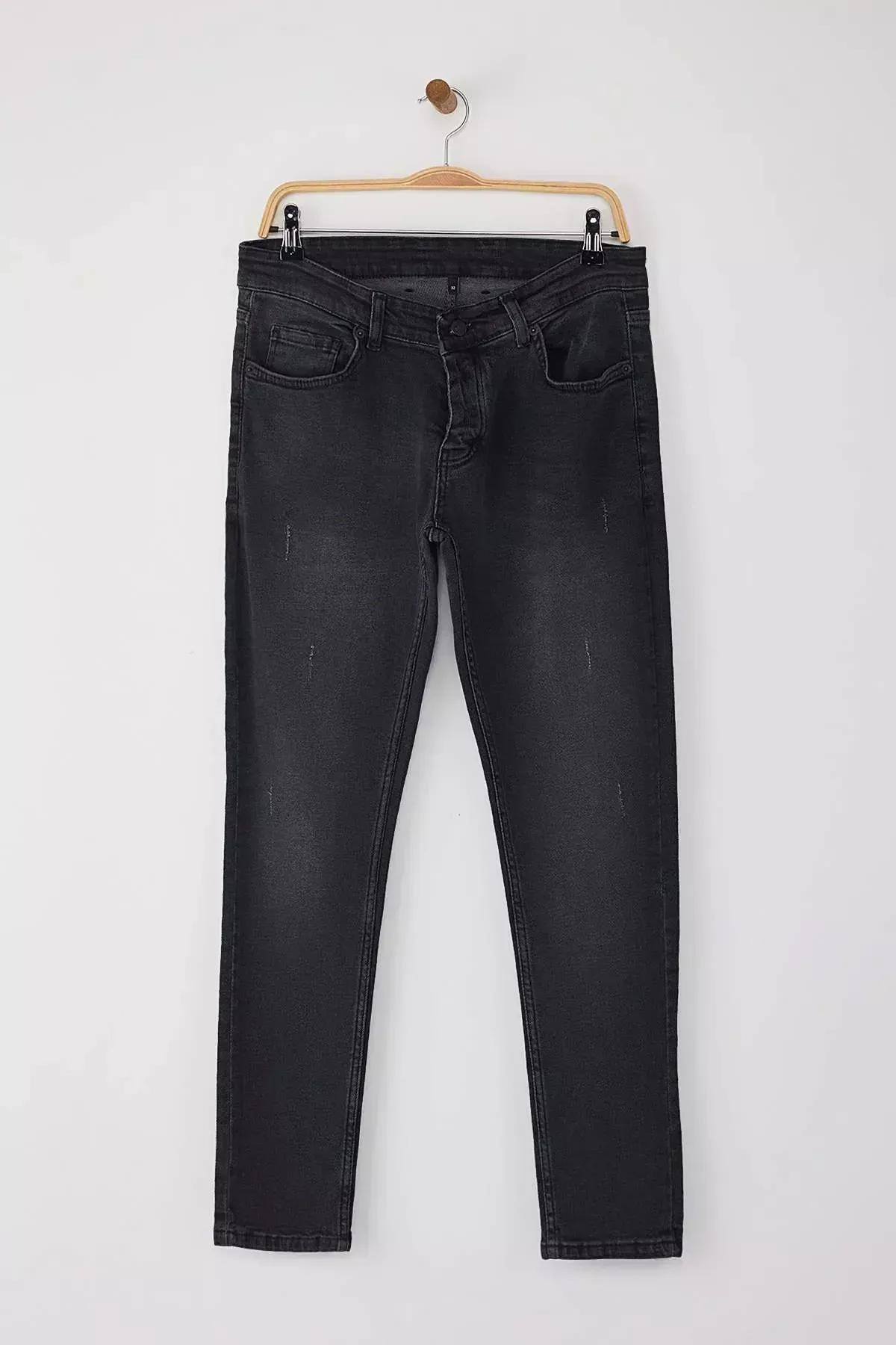 Grey Skinny Nail Jeans, Anthracite, large image number 5