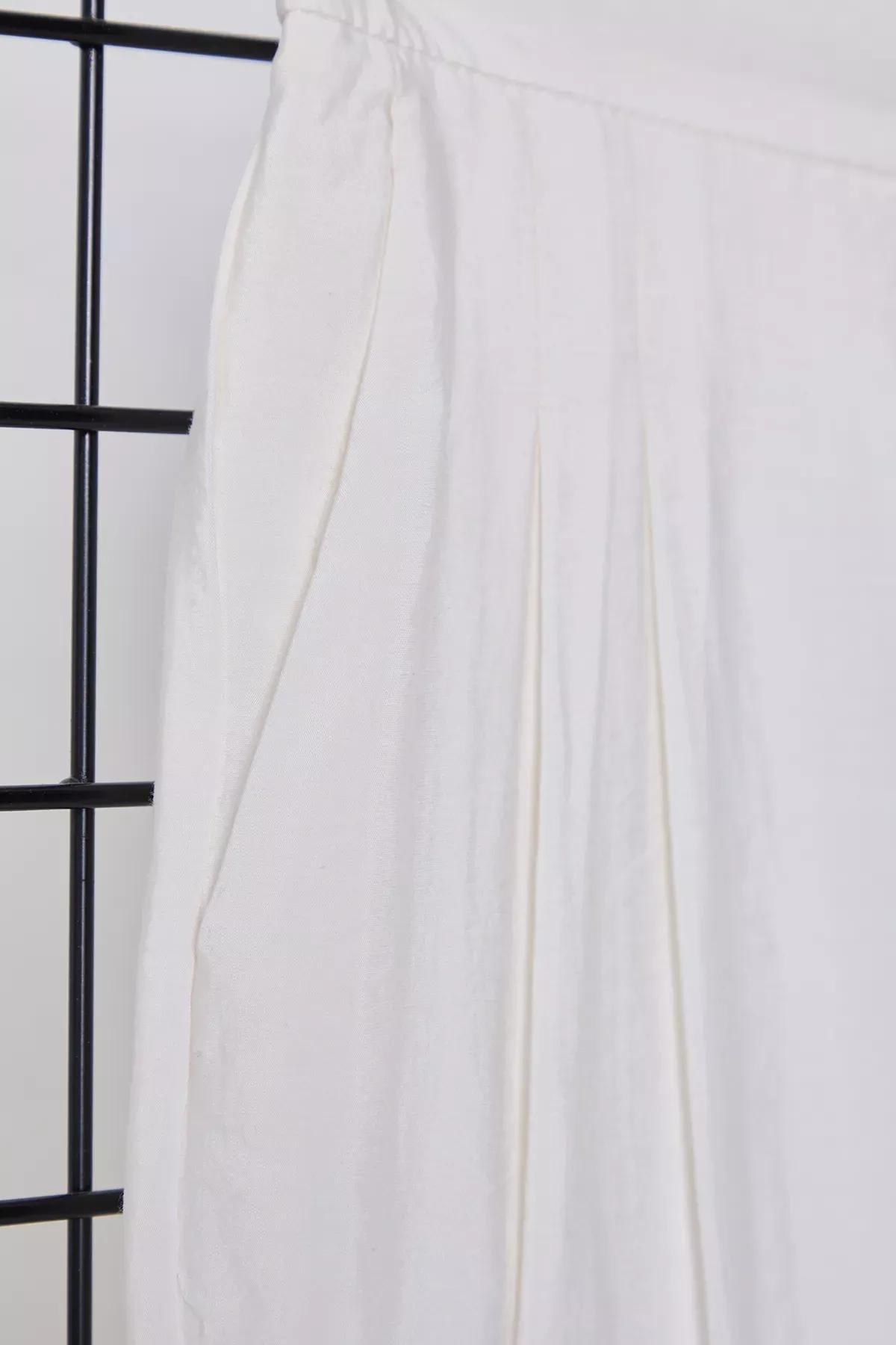 Beige Soft Touch Leg Trousers, , large image number 5