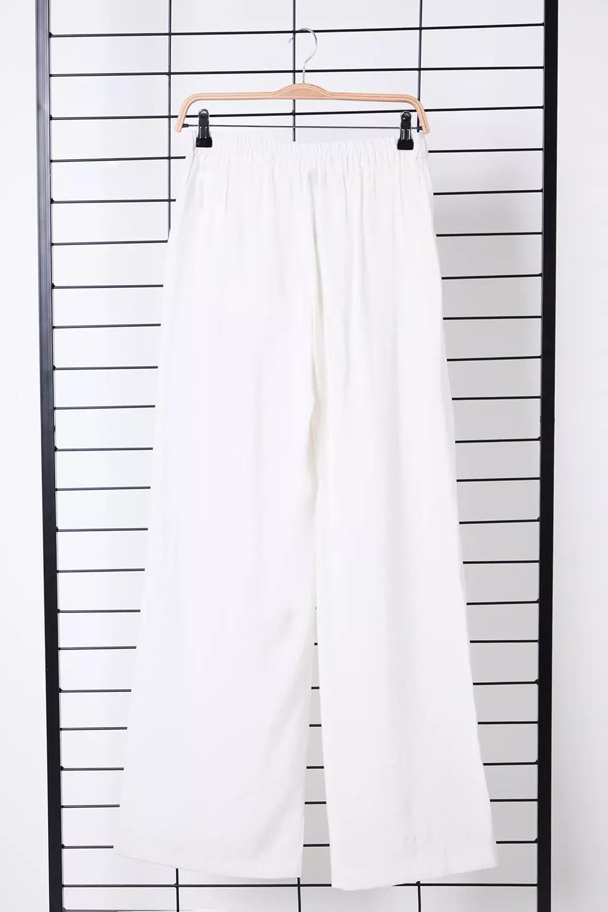 Beige Soft Touch Leg Trousers, , large image number 6