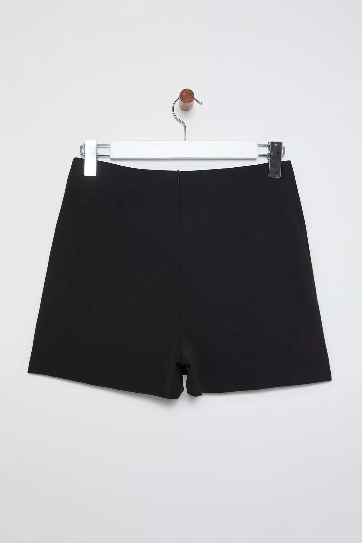 Black Mini Bow Detailed Skort, , large image number 7