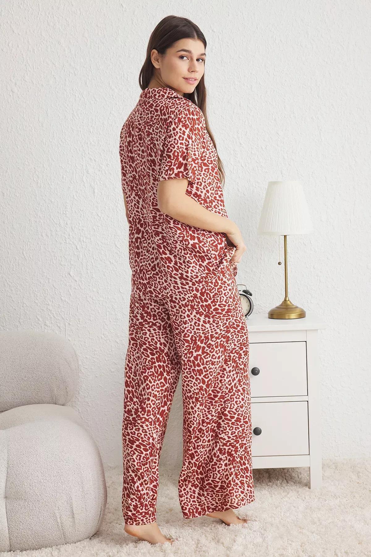 Multicolour Leopard Pyjamas Set, , large image number 4