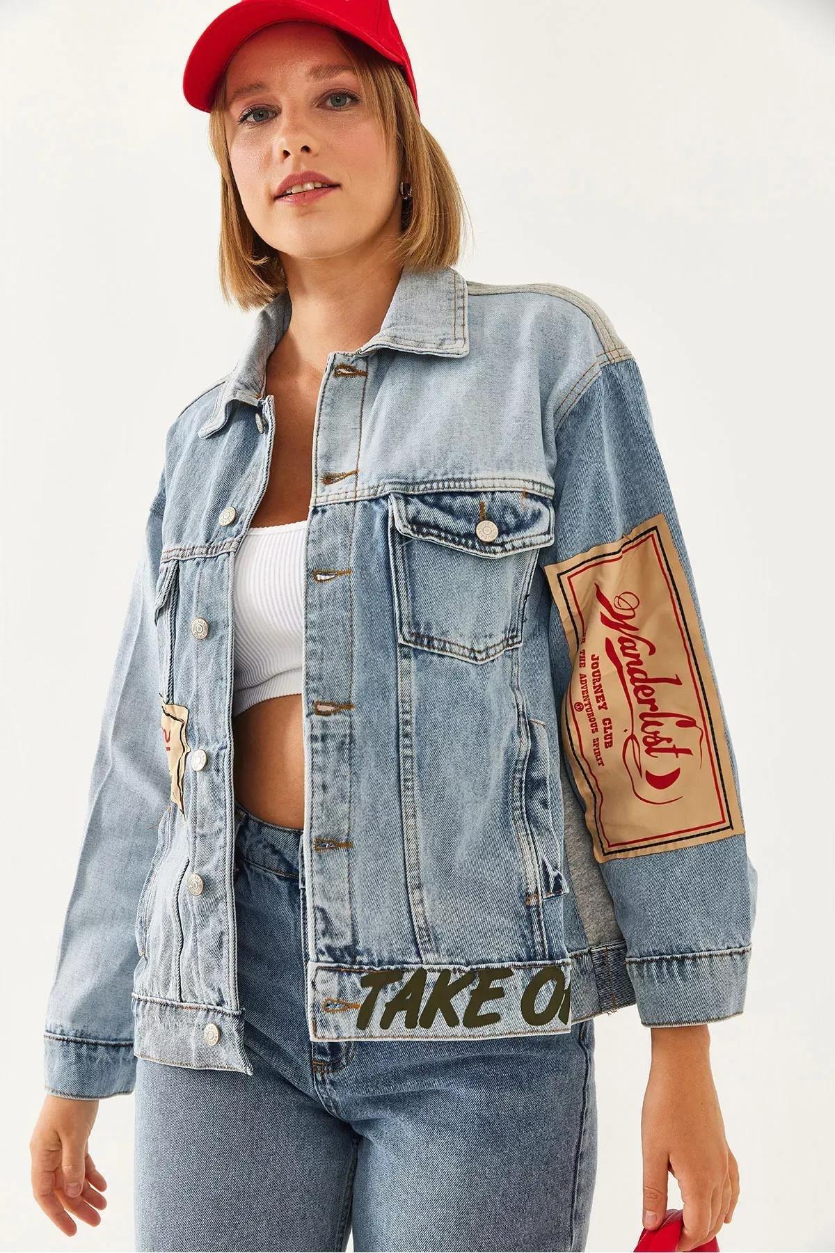 Blue Boyfriend Jeans, Blue, large image number 1