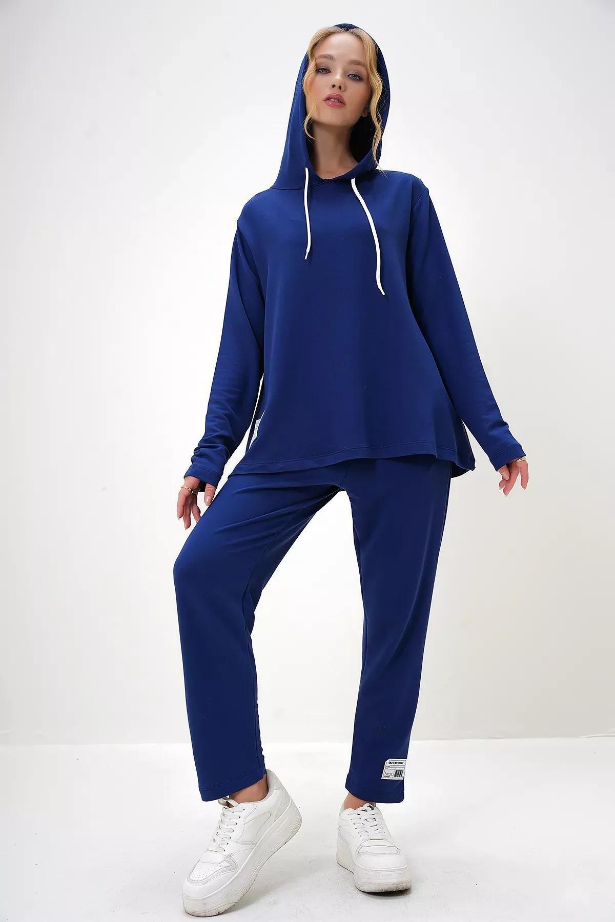 Blue Emblem Hooded Tracksuit, , large image number 3