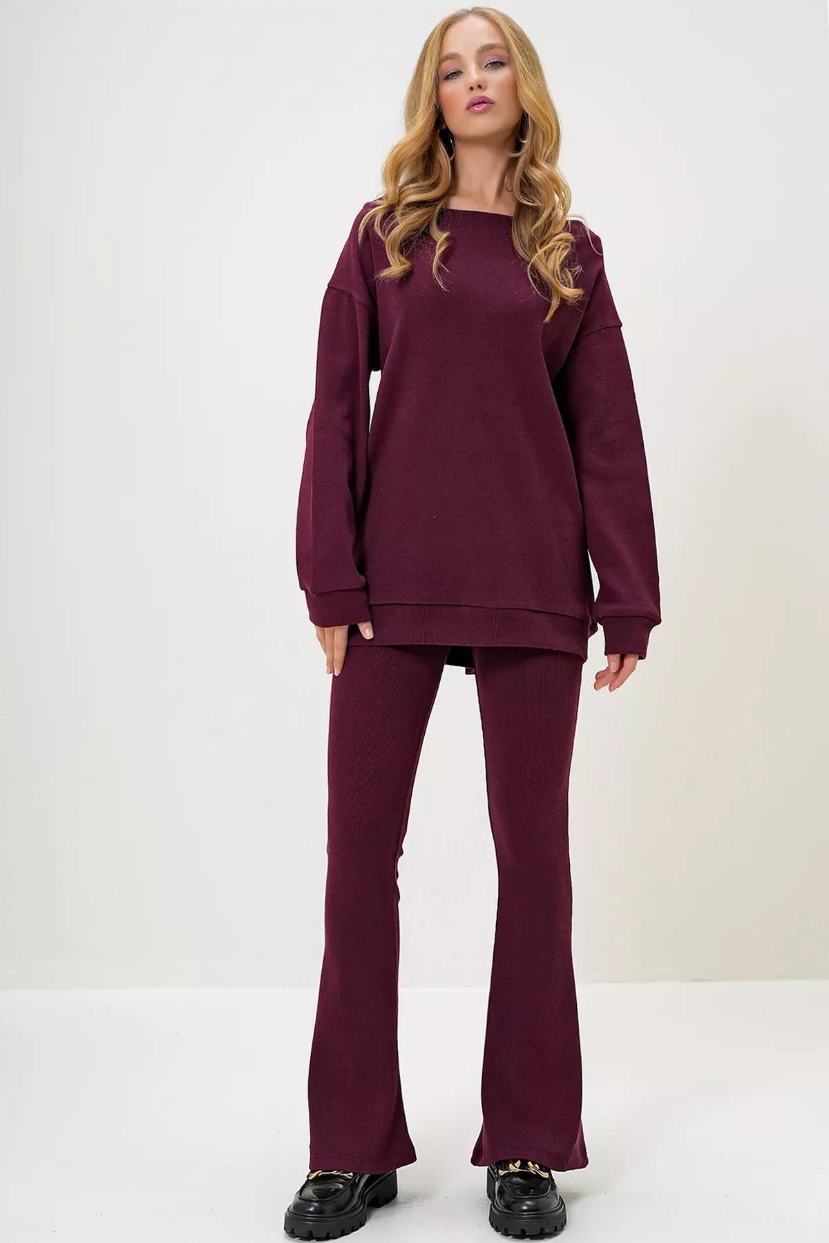 Red Boat Neck Set Set of 2, Burgundy, large image number 0