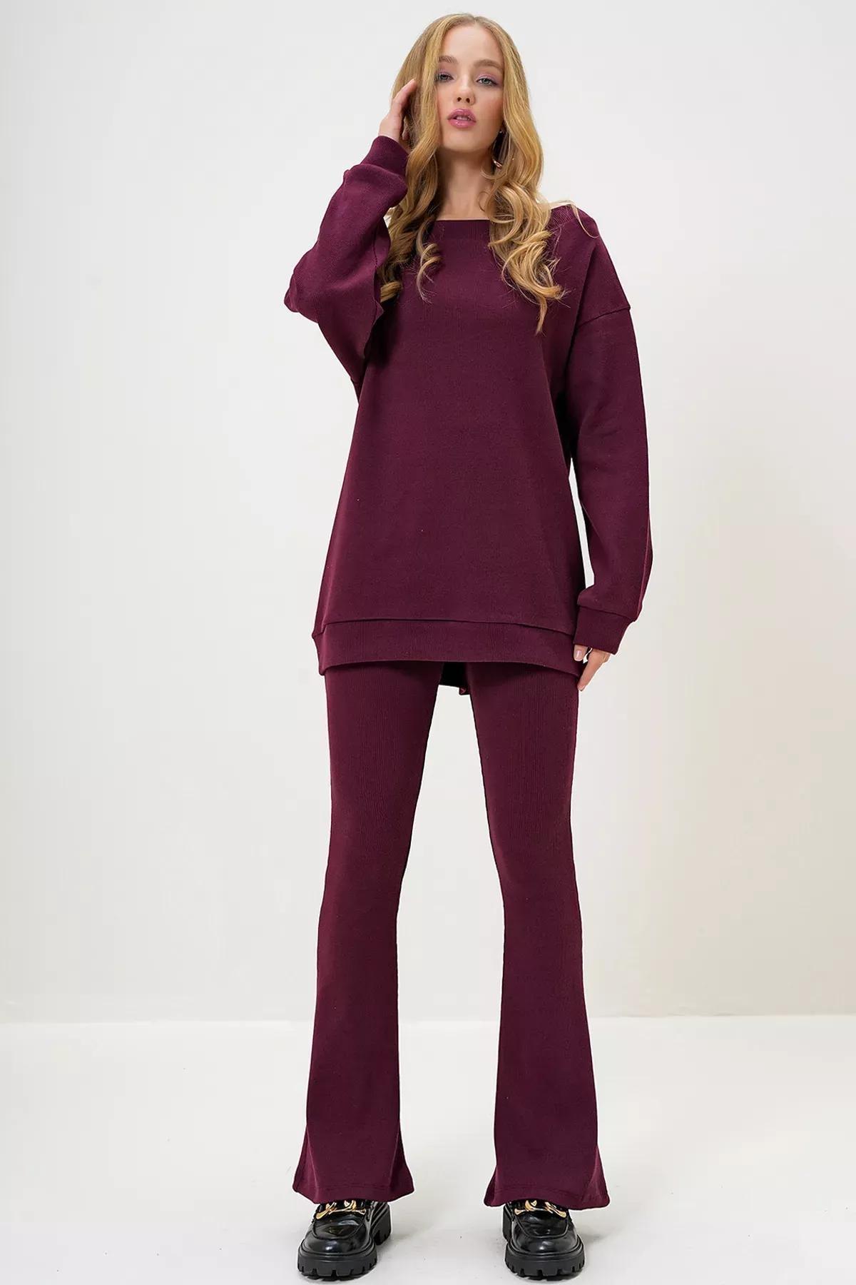Red Boat Neck Set Set of 2, Burgundy, large image number 2