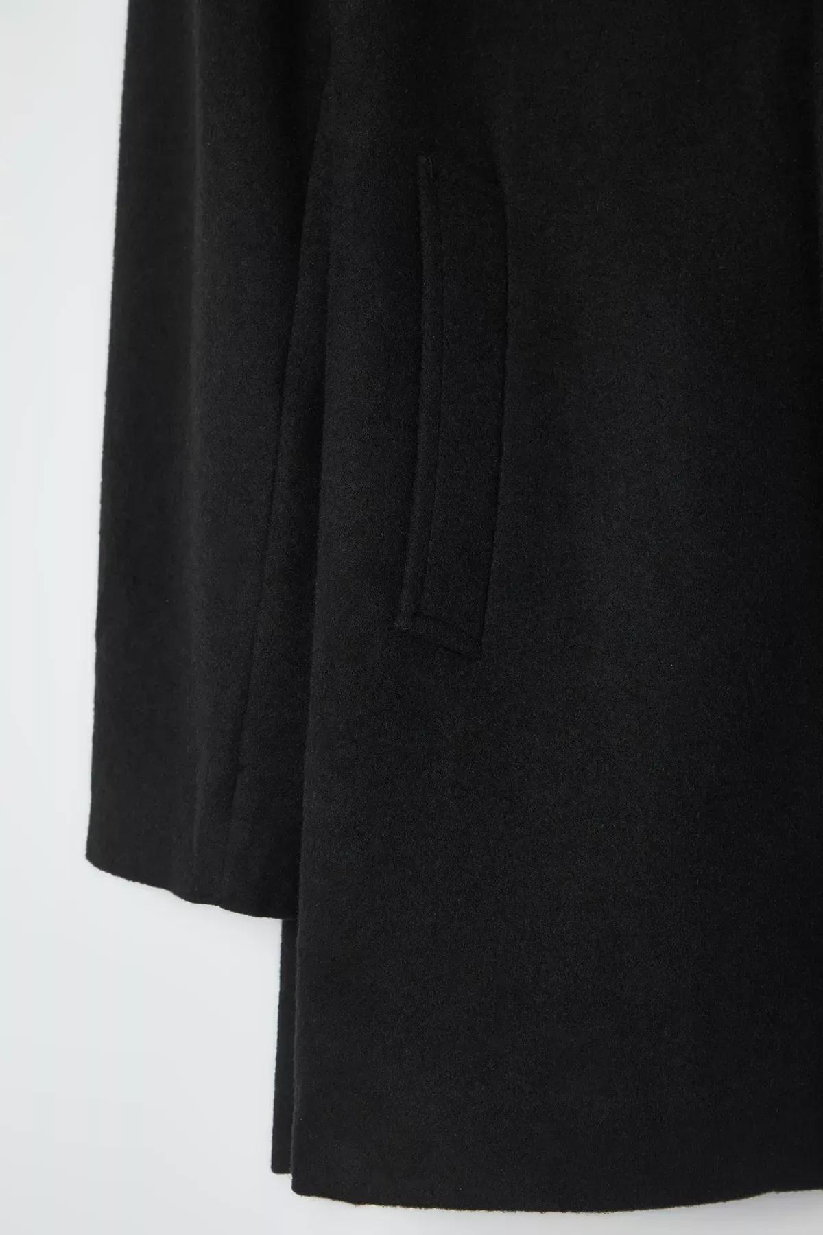 Black Cashmere Winter Coat, , large image number 3