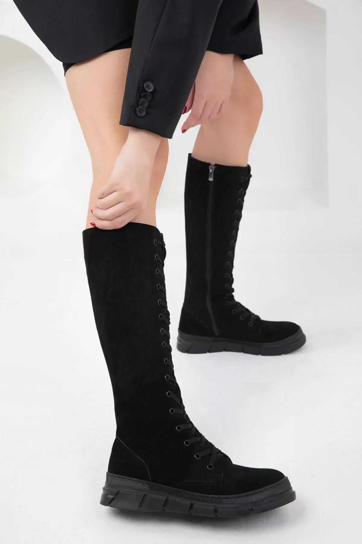 Black Suede Boots, C101_2531, large image number 0