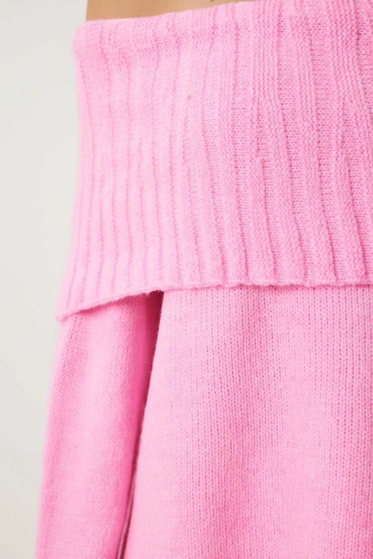 Pink Madonna Collar Knitted Sweater, C101_7329, large image number 3
