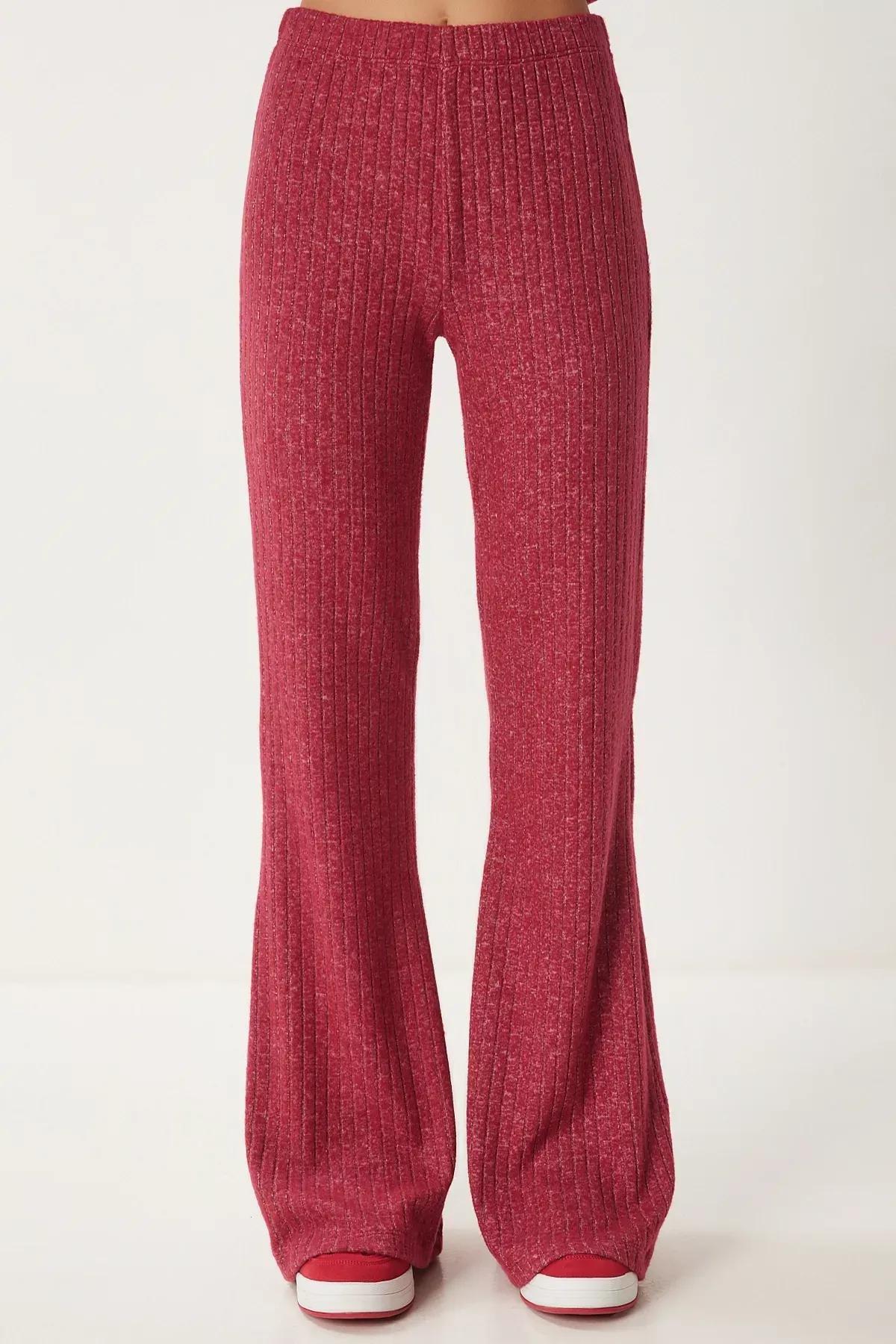 Navy Striped Bear Pajama Set, Red, large image number 5