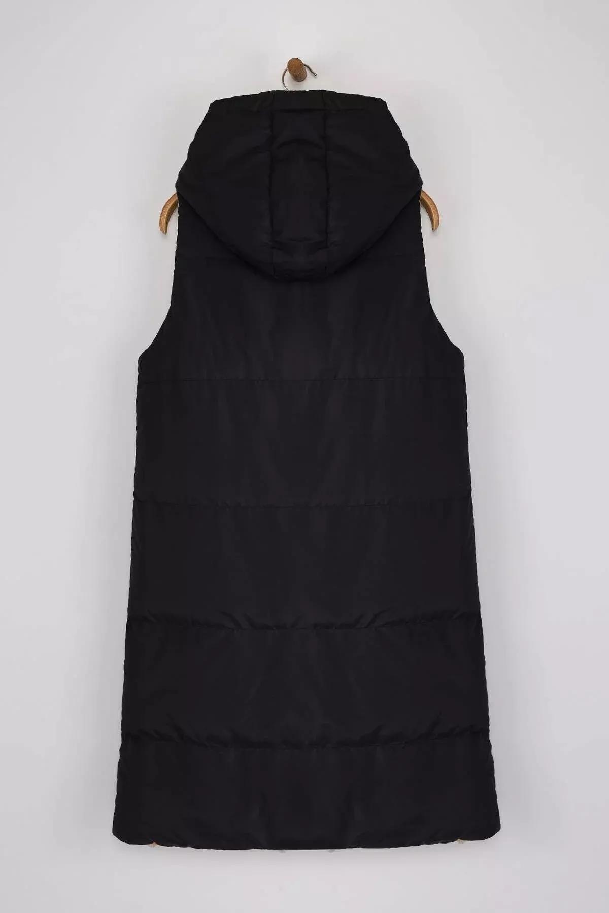 Black-Grey Regular Vest, Black-Mink, large image number 5