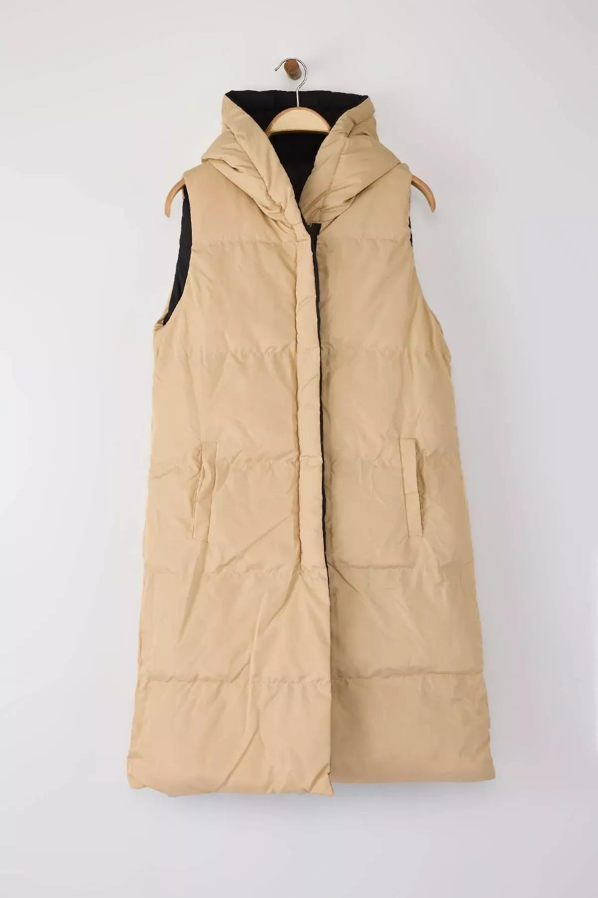 Black-Grey Regular Vest, Black-Mink, large image number 6