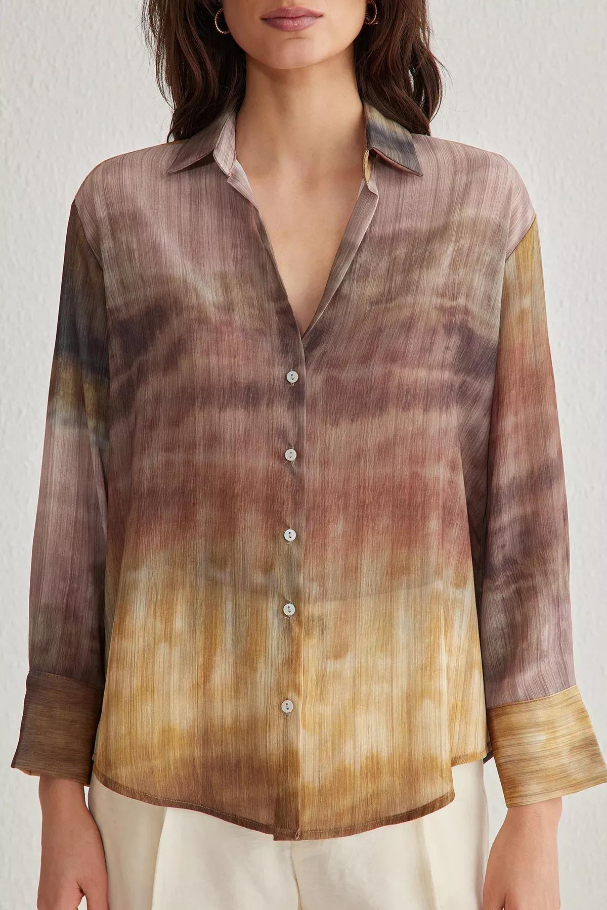 Multicolour Chiffon Shirt, C101_7382, large image number 3