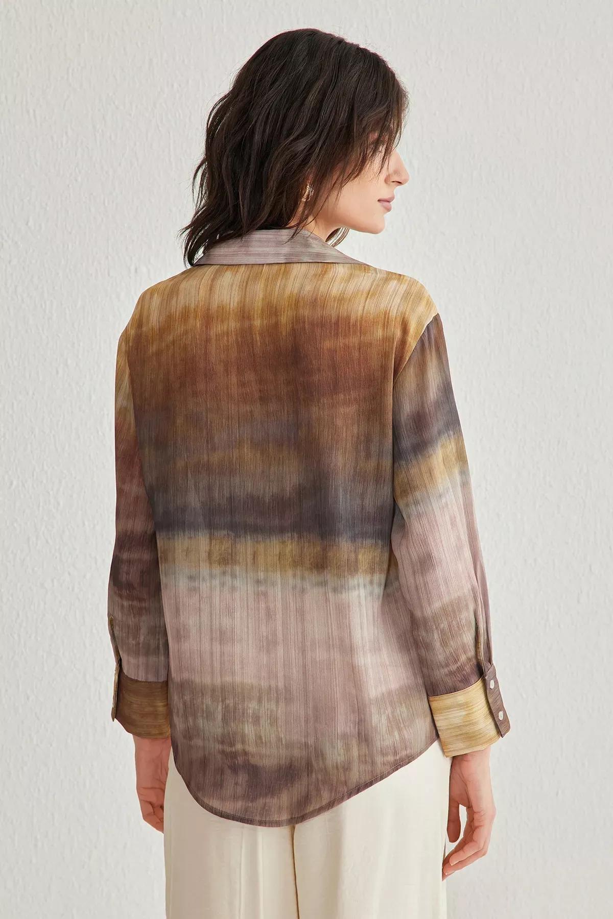 Multicolour Chiffon Shirt, C101_7382, large image number 4
