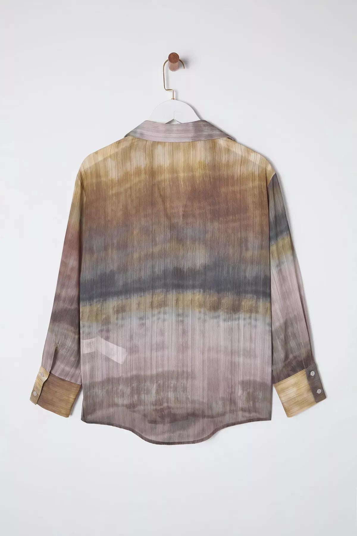 Multicolour Chiffon Shirt, C101_7382, large image number 7