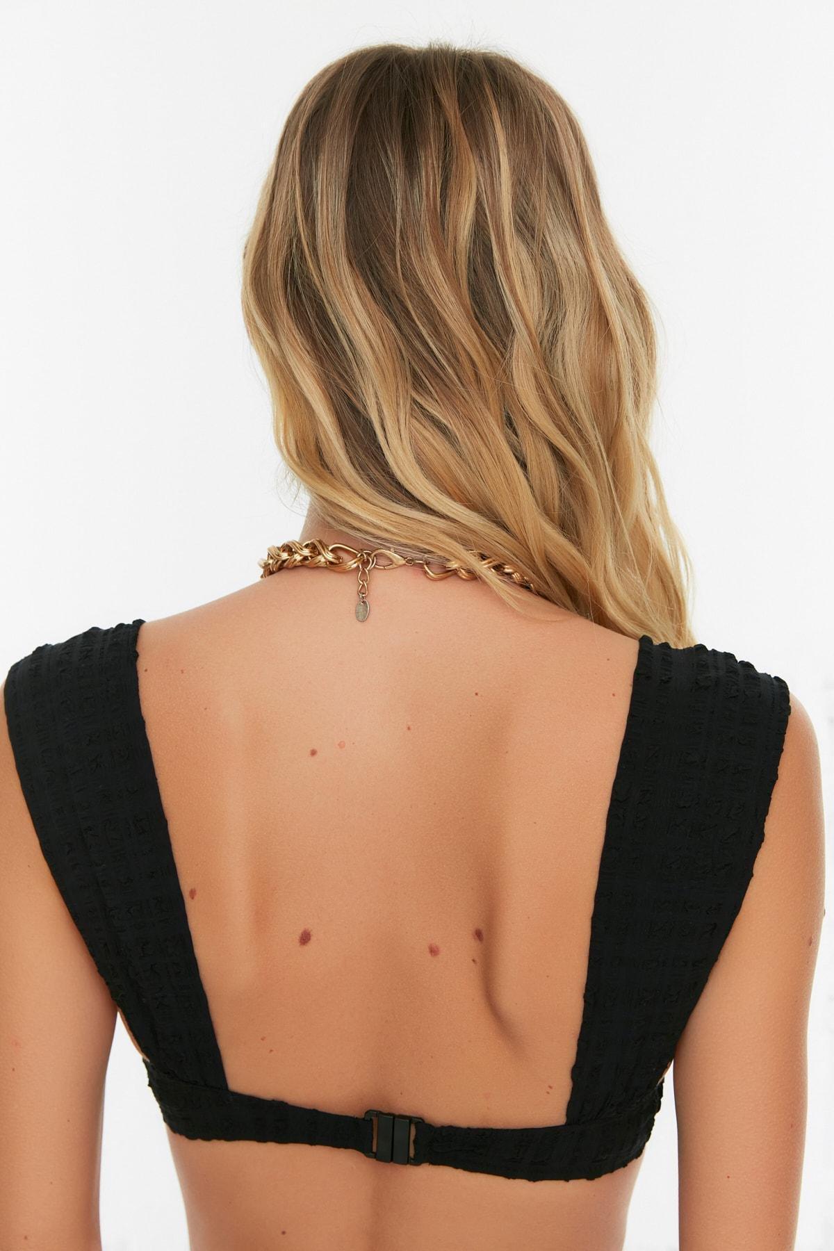Black Balcony Bikini Top, , large image number 4