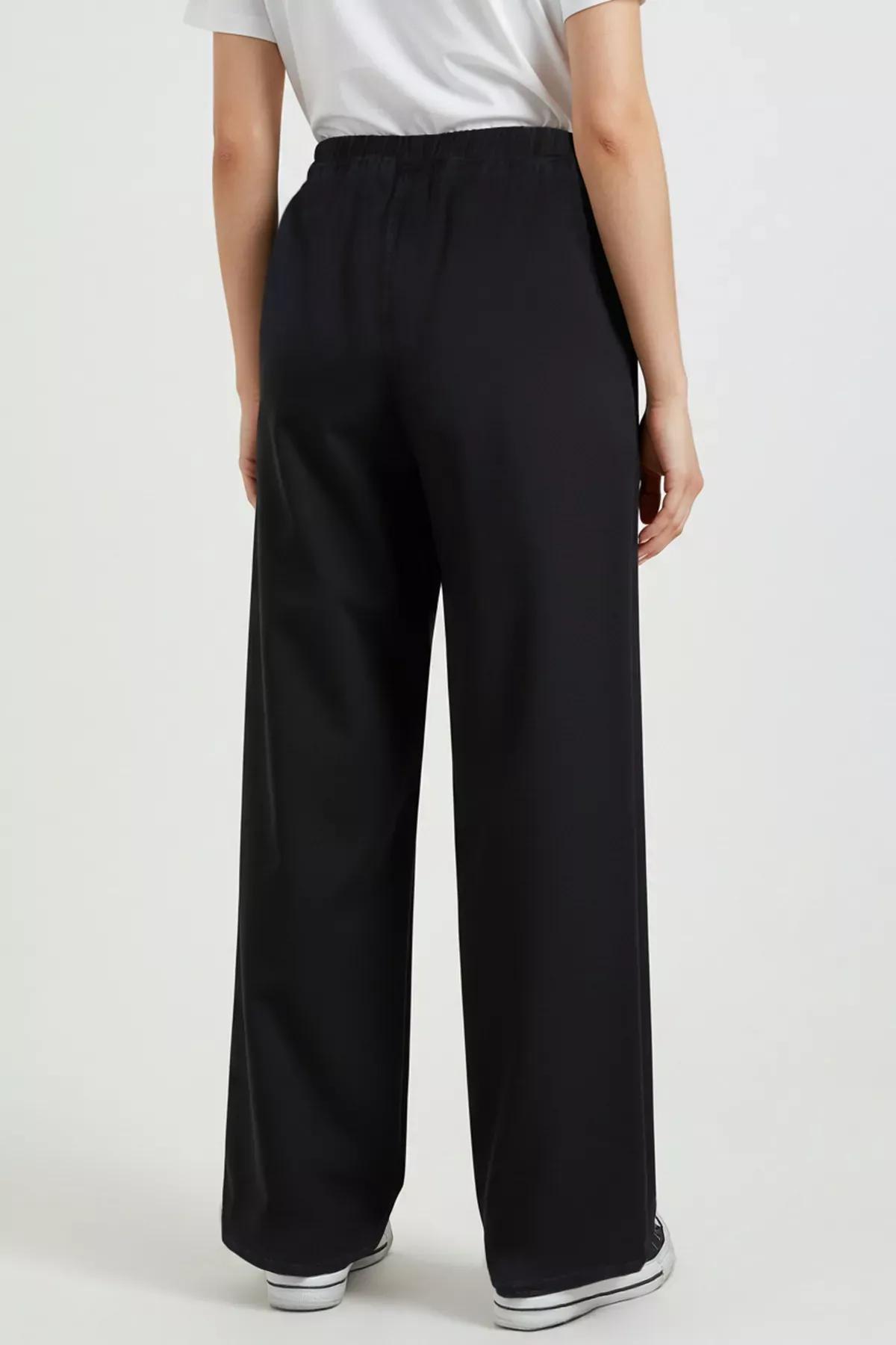 Black Palazzo Wide Leg Jeans, , large image number 5