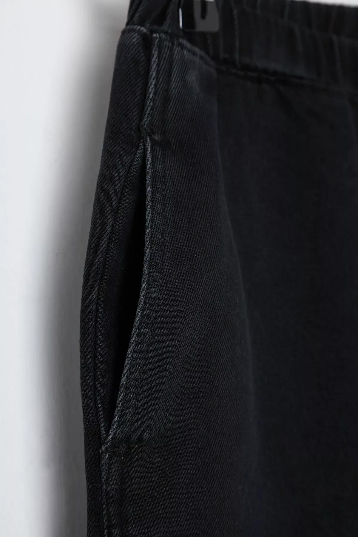 Black Palazzo Wide Leg Jeans, , large image number 7