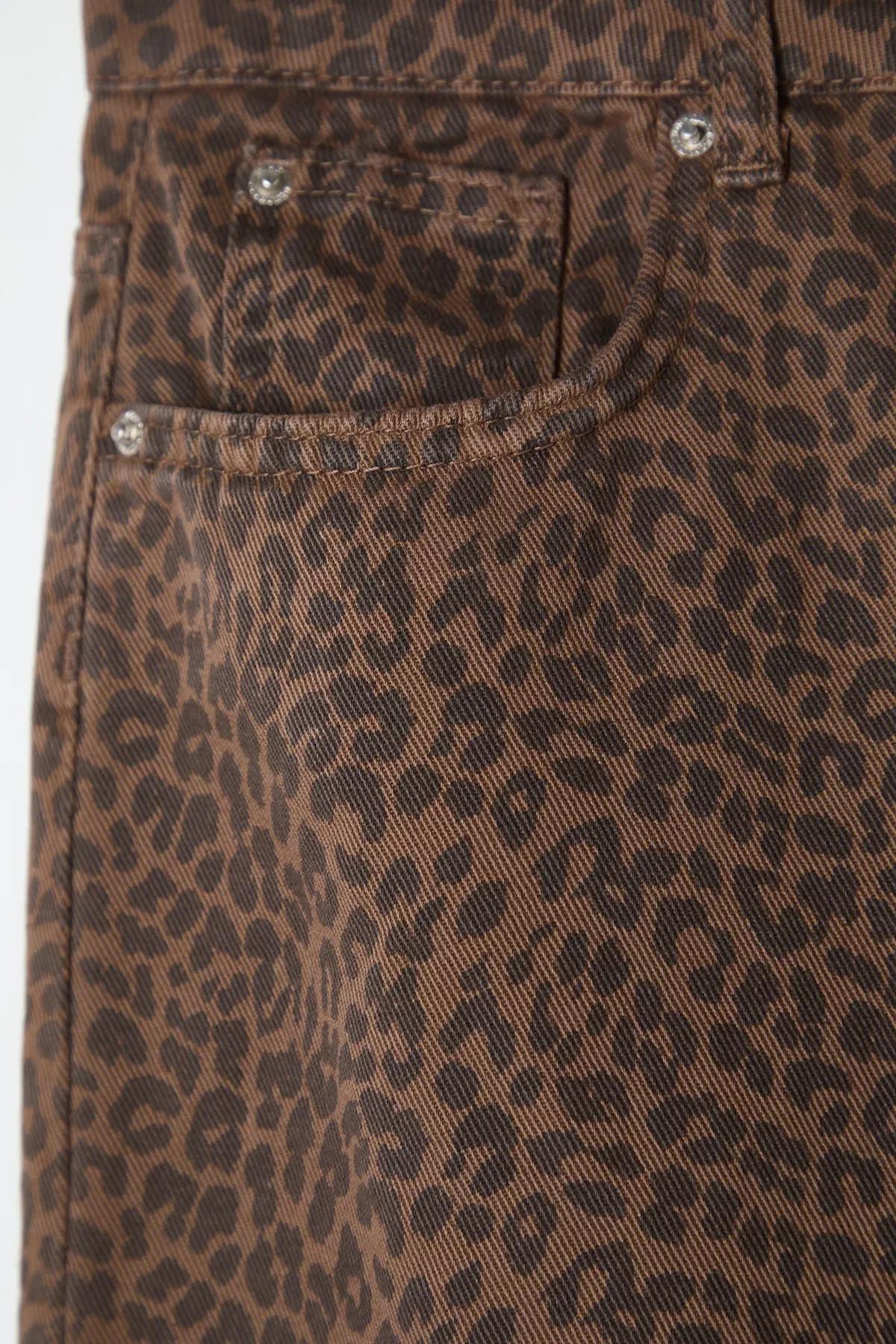 Black Leopard Skater Jeans, C101_7382, large image number 5