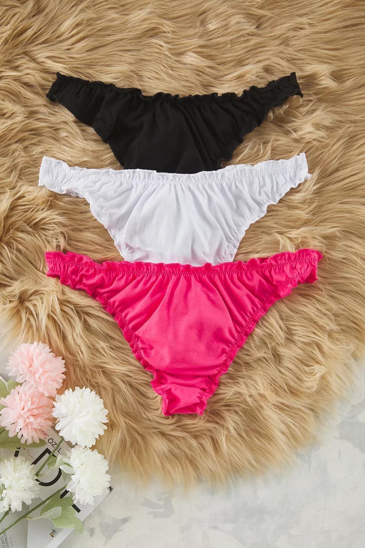 Plain Jersey Thongs, set of 3, , large image number 5