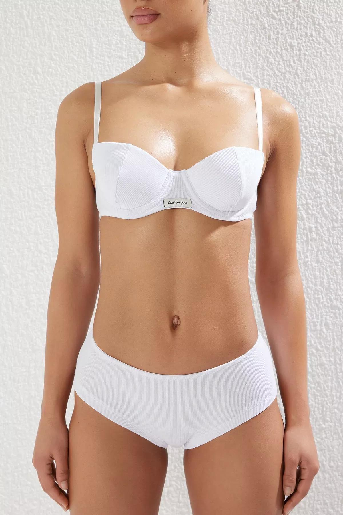 White Camisole Underwear Set, , large image number 2