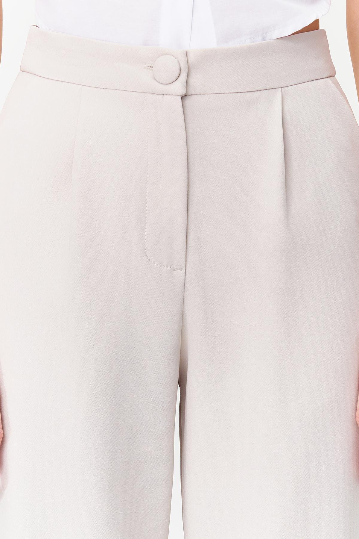 Grey Wide Leg Pleated Woven Trousers, , large image number 3