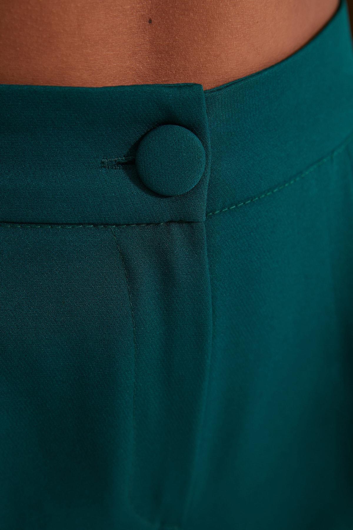 بنطال بقصة ساق عريضة، أخضر, Green, large image number 8