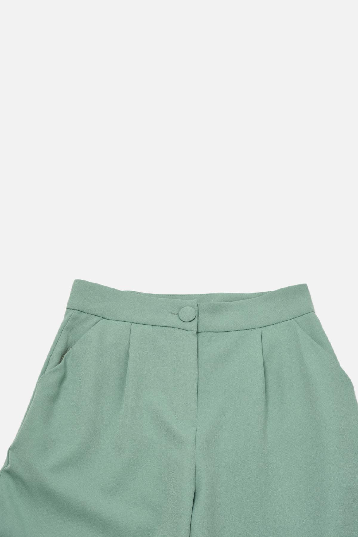 بنطال بقصة ساق عريضة، أخضر, Green, large image number 12