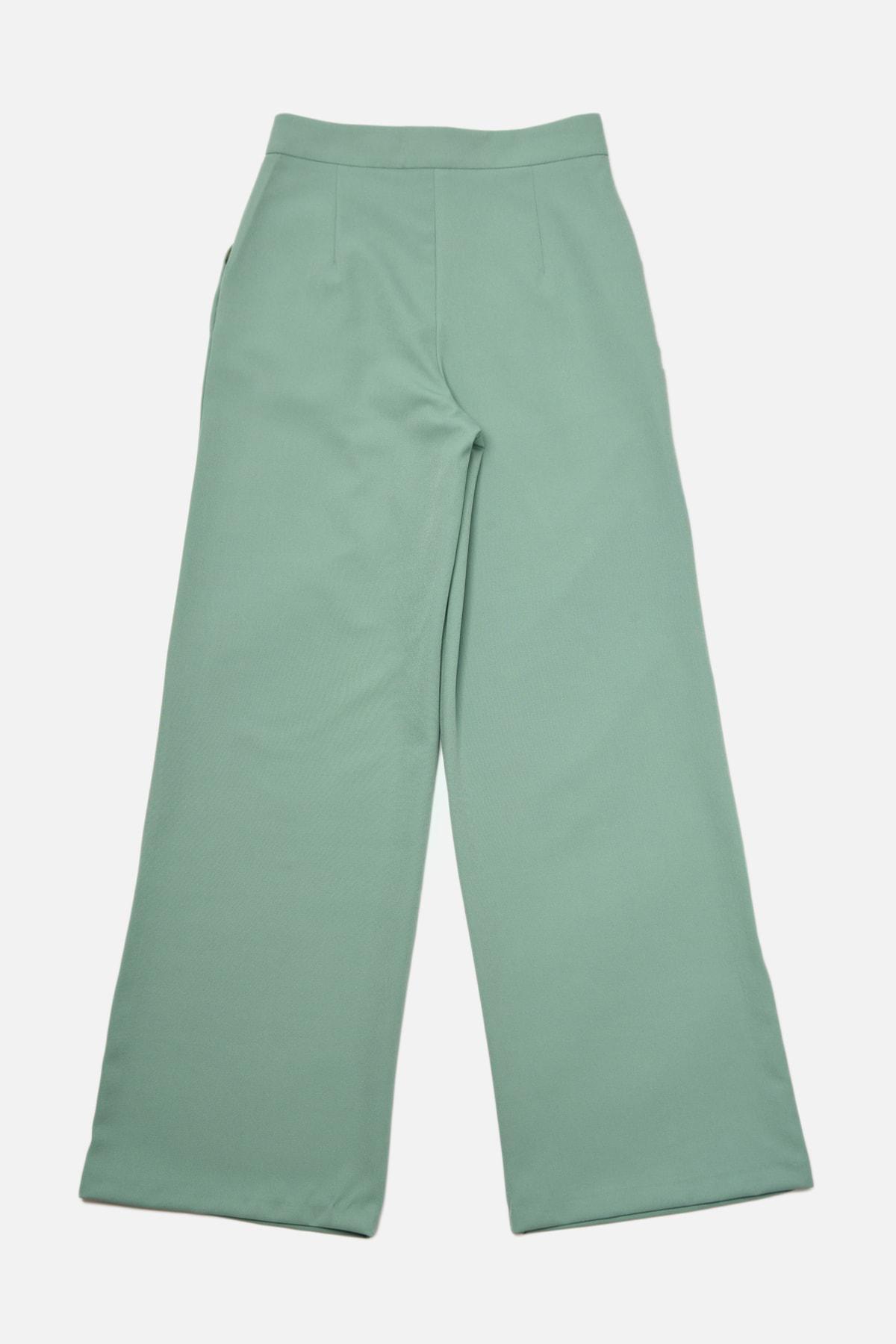 Green Wide Leg Pants, , large image number 14
