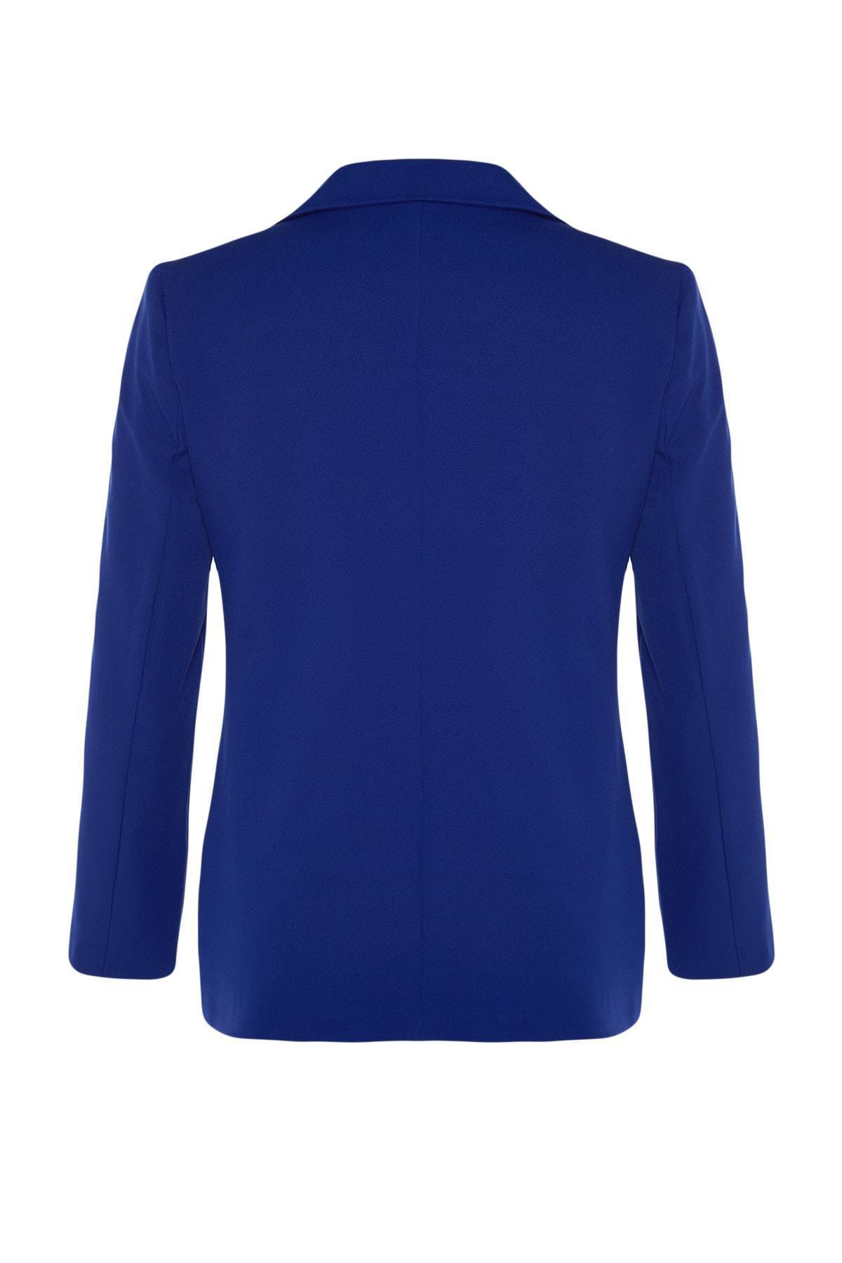 Blue Regular Blazer, , large image number 3