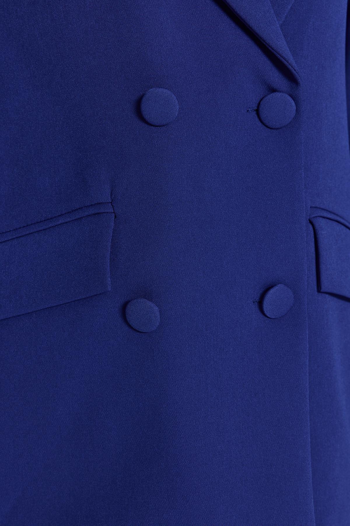 Blue Regular Blazer, Sax, large image number 7