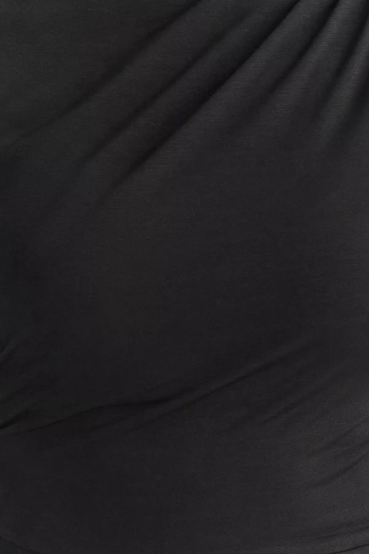Black Knitted Midi Dress, , large image number 3