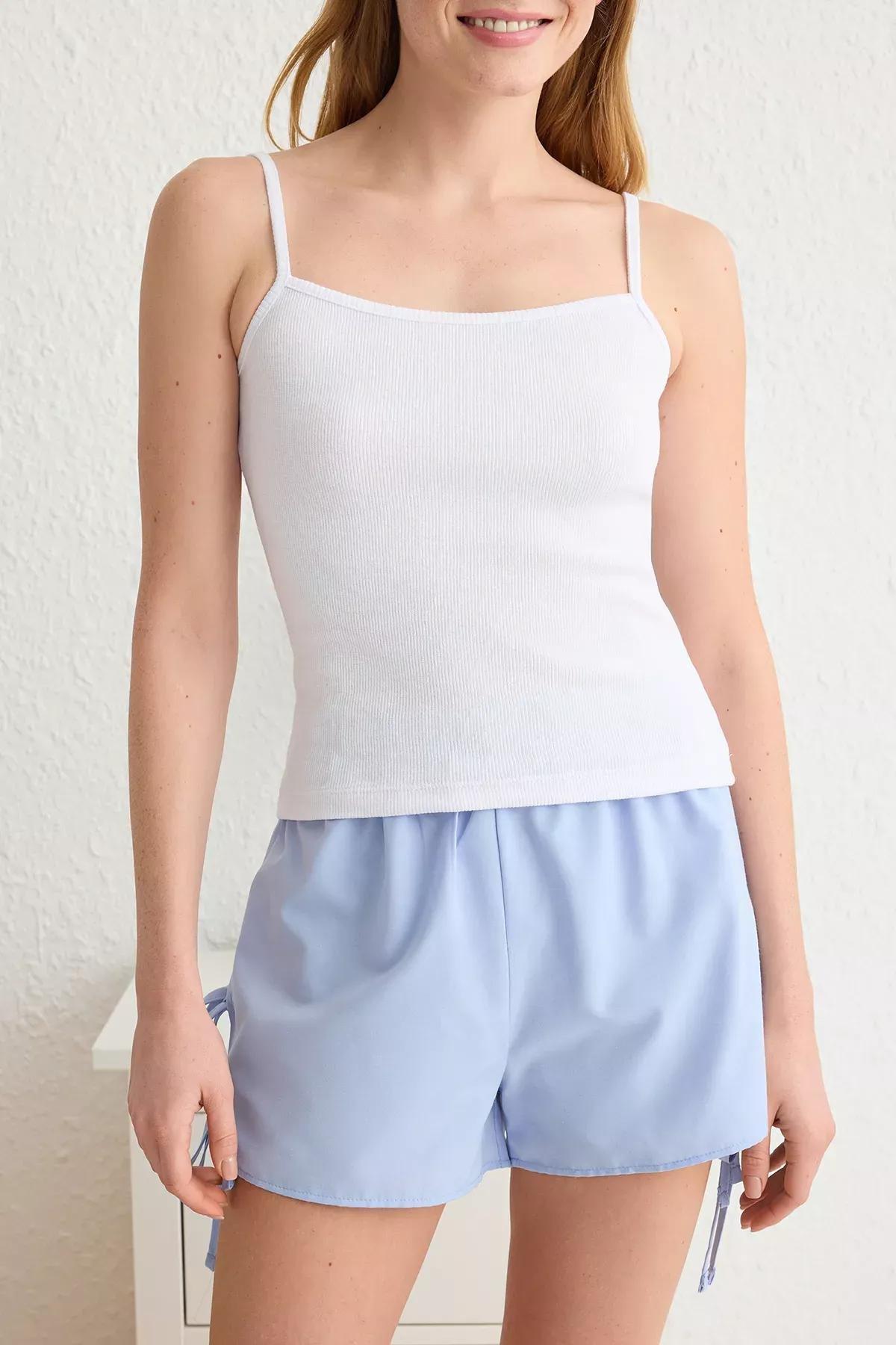 White-Blue Knitted Pajama Set, , large image number 3