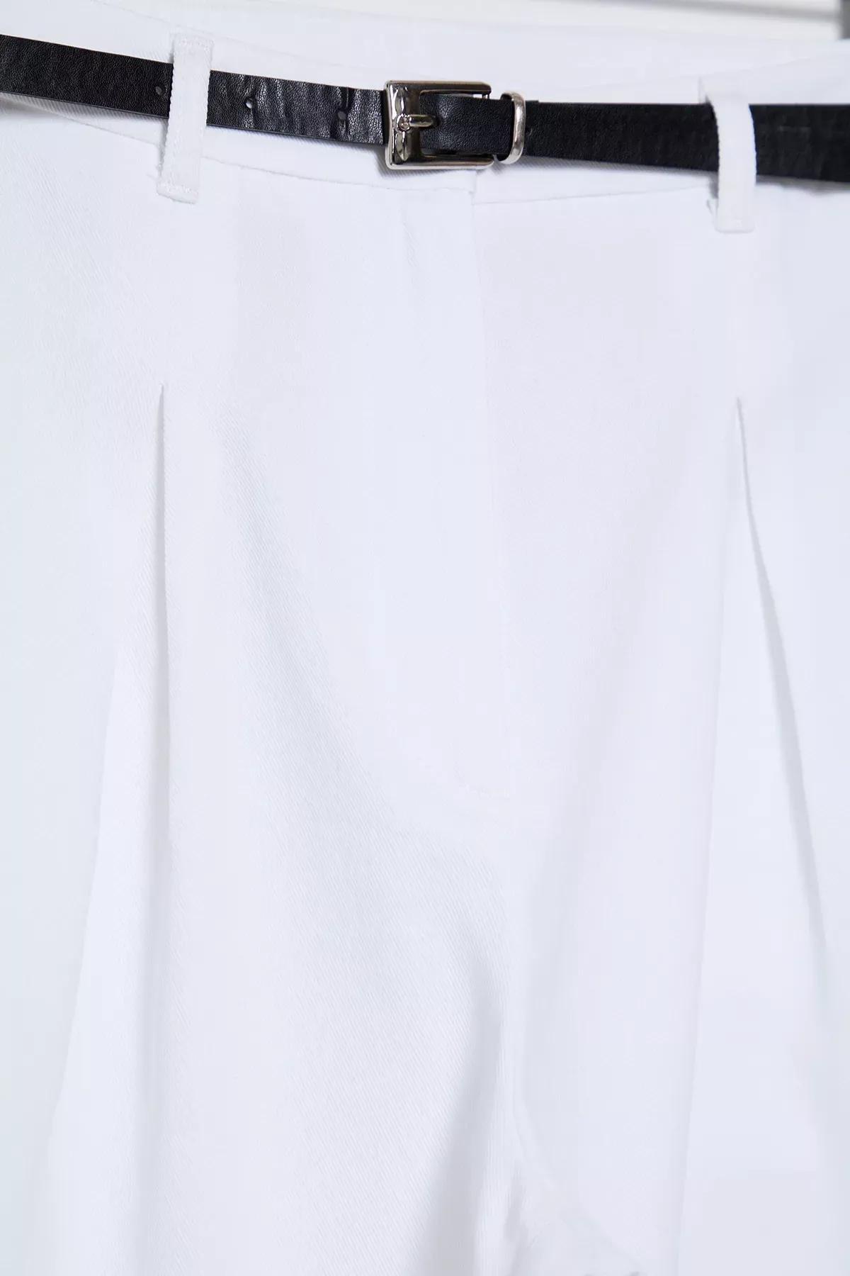 White Belted Trousers, , large image number 5